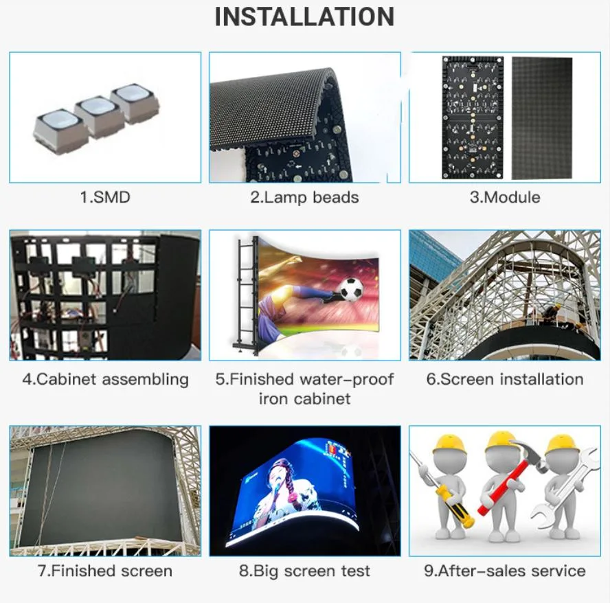 P2 P2.5 Flexible LED Module Folded Display Rubber Soft Screen