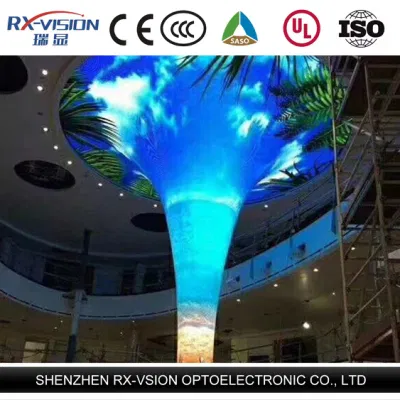 Pantalla LED flexible curvada circular interior del círculo redondo de Absen suave curvada